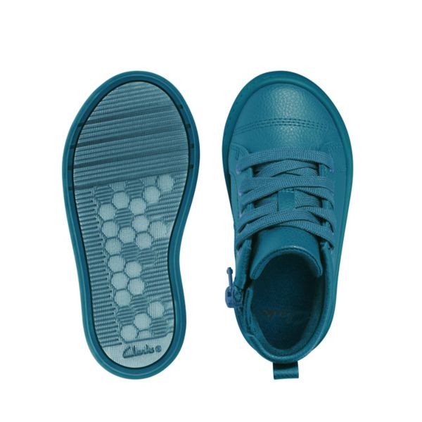 Clarks Girls City Oasis H Toddler Casual Shoes Dark Blue | CA-8035924